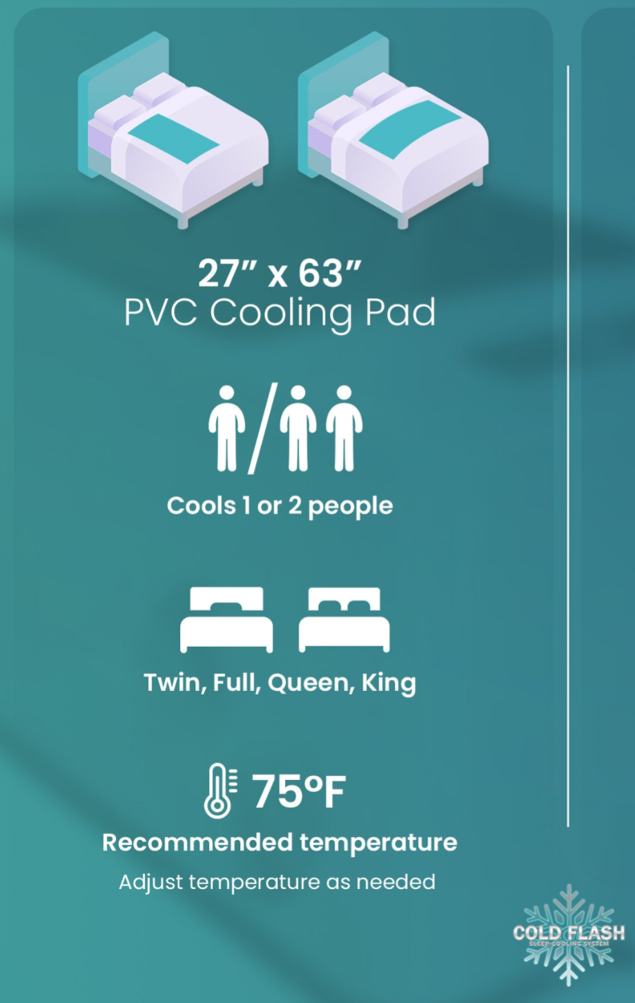 "Cold Flash" 2.0 Sleep Cooling System: The Affordable Cure for Hot Sleep