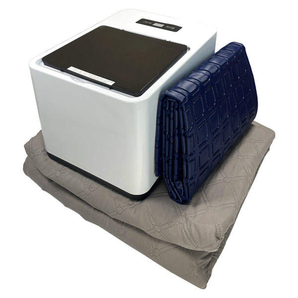 Cold Flash Sleep Cooling System: Powerful Compressor Refrigeration with a Cotton and a PVC Mattress Pad